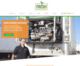 Freshfreight.com(Food Transportation Experts) Screenshot