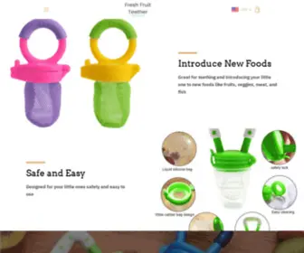 Freshfruitteether.com(The Fresh Fruit/Food pacifier teether) Screenshot