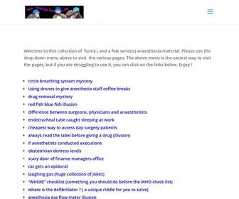 Freshgasflow.com(Random anaesthesia stuff) Screenshot