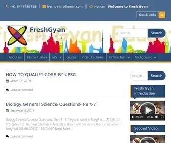 Freshgyan.com(Innovating Education) Screenshot