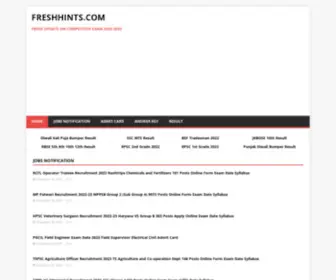 Freshhints.com(Career) Screenshot