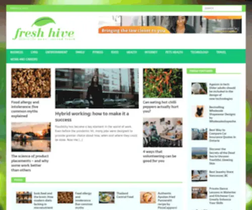 Freshhive.ca(Fresh Hive Canada) Screenshot