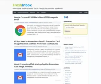Freshinbox.com(Email Design Tips) Screenshot