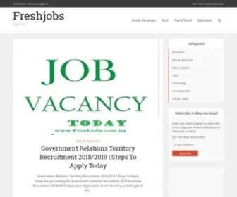 FreshJobs.com.ng(FreshJobs) Screenshot