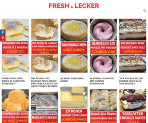 Freshlecker.com(Fresh und lecker rezepte) Screenshot