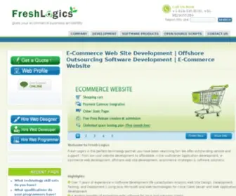 Freshlogics.com(E-Commerce Web Site Development) Screenshot