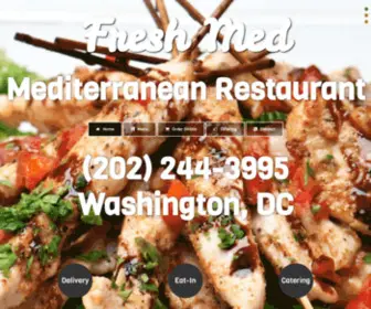 Freshmed-DC.com(Fresh Med DC Restaurant) Screenshot