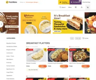 Freshmenu.com(Fresh tasty meals home delivered) Screenshot