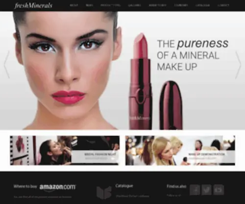 Freshmineralsusa.com(The pureness of mineral make up) Screenshot
