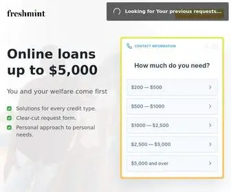 Freshmint.app(Loans up to $5) Screenshot