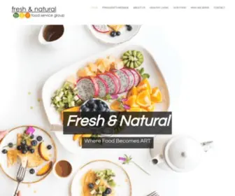 Freshnatural.com(Where Food Becomes Art) Screenshot