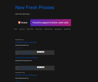Freshnewproxies24.top(New Fresh Proxies) Screenshot