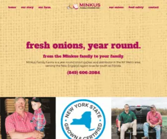 Freshonions.com(Minkus Family Farms) Screenshot