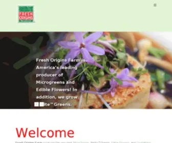 Freshorigins.com(Edible Flowers) Screenshot