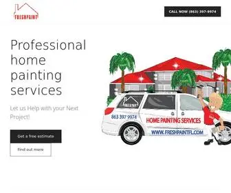 Freshpaintfl.com(Transform Your Home with Expert House Painting) Screenshot