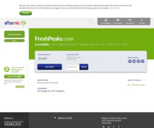 Freshpeaks.com(Ski Holidays) Screenshot