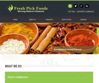 Freshpickfoods.co.in(Fresh Pick Foods) Screenshot