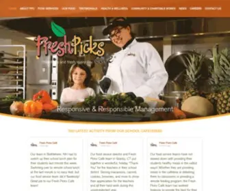 Freshpickscafe.com(School Food Services) Screenshot