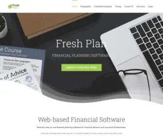 Freshplan.ca(Financial Planning Software) Screenshot