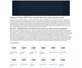Freshsmtp.net(Best shop to buy spam tools) Screenshot