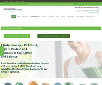 Freshspirulina.com.au(Freshly Frozen Spirulina) Screenshot