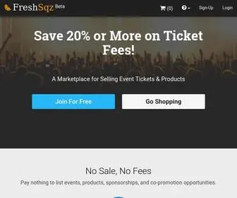 Freshsqz.net(Sell Tickets) Screenshot