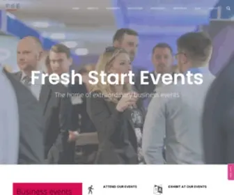 Freshstartevents.uk(Extraordinary business events) Screenshot