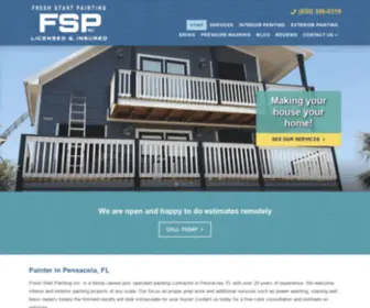 Freshstartpaintinginc.com(Painter in Pensacola) Screenshot