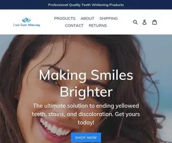 Freshteethwhitening.com(Fresh Teeth Whitening) Screenshot