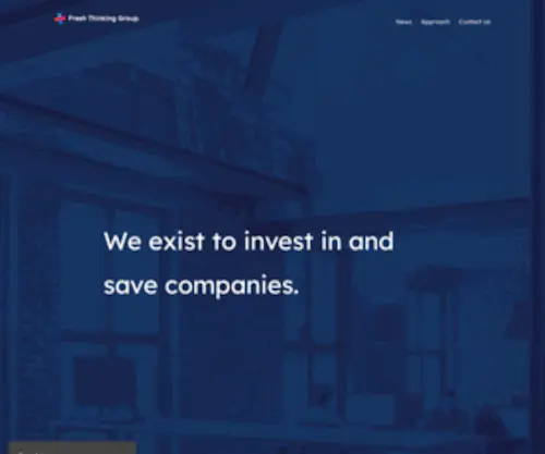 Freshthinking.group(We invest in and save companies) Screenshot