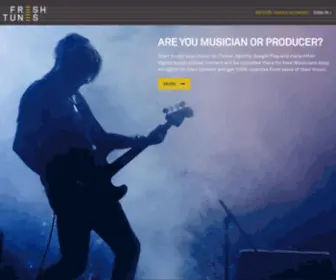 Freshtunes.com(New music free distribution platform. Start sale your own music on) Screenshot