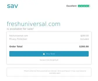 Freshuniversal.com(The premium domain name) Screenshot