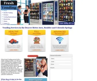 Freshvendingnow.com(Vending Machine Company) Screenshot