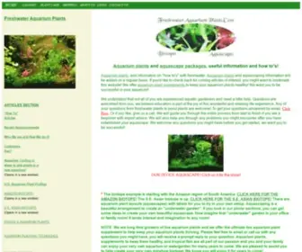 Freshwateraquariumplants.com(Aquarium plants) Screenshot