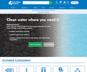 Freshwatersystems.com(Fresh Water Systems) Screenshot