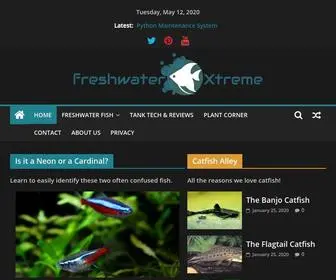 Freshwaterxtreme.com(For the Freshwater Aquarist) Screenshot