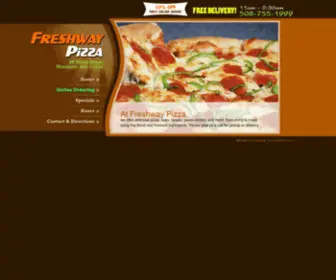 Freshwaypizzawaterst.com(Freshway Pizza) Screenshot