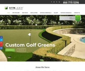 Fresnoartificiallawns.com(Every SYNLawn Artificial Turf Installation Ups Your Fresno Home Value) Screenshot