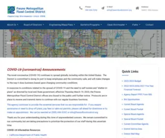 Fresnofloodcontrol.org(The Fresno Flood Control District) Screenshot