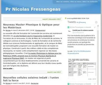 Fressengeas.net(Nicolas Fressengeas) Screenshot