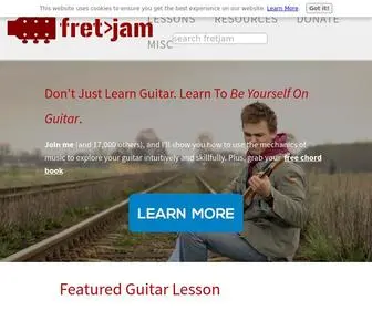 Fretjam.com(Fretjam Guitar Lessons Online) Screenshot