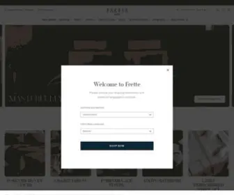 Frette.com(Luxury Bedding) Screenshot