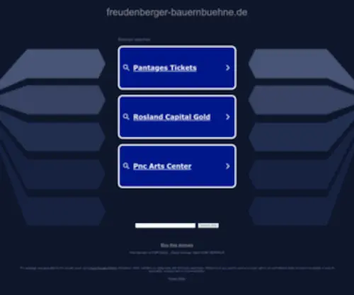 Freudenberger-Bauernbuehne.de(Herzlich Willkommen auf der Homepage der Freudenberger Bauernbuehne) Screenshot