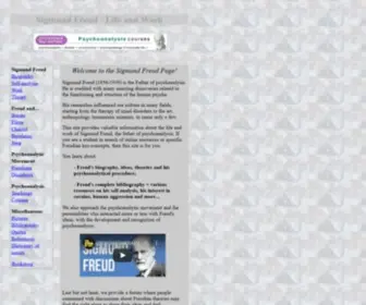 Freudfile.org(Sigmund Freud) Screenshot