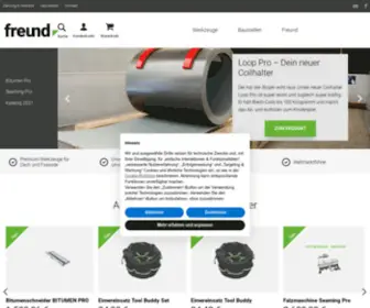 Freund-Cie.com(Freund Werkzeug Startseite) Screenshot