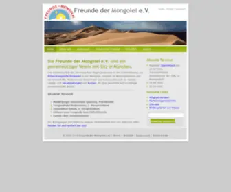 Freunde-Der-Mongolei.de(Freunde der Mongolei e.V) Screenshot