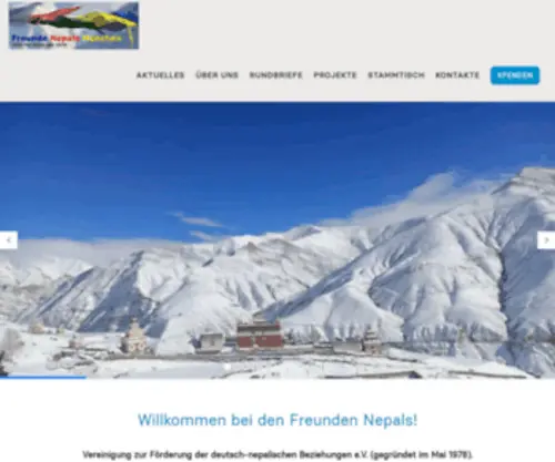 Freunde-Nepals.de(Startseite) Screenshot