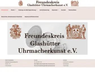 Freundeskreis-Glashuetter-Uhrmacherkunst.de(Freundeskreis der Glashütter Uhrmacherkunst) Screenshot