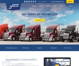 Freymiller.com(Logistics and Transportation Experts for Time) Screenshot