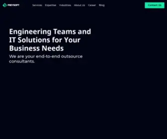 Freysoft.com(Custom IT outsource solutions) Screenshot